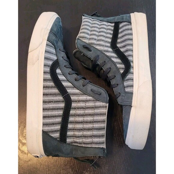 VANS SK8 CALIFORNIA Hi Top ZIP Italian Weave Skate Shoes Men's 8.5 Wmns 10 Zip - Picture 4 of 7